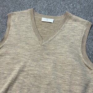 Fairway & Greene Mens V Neck Merino Wool Sweater Vest Golf Outerwear L